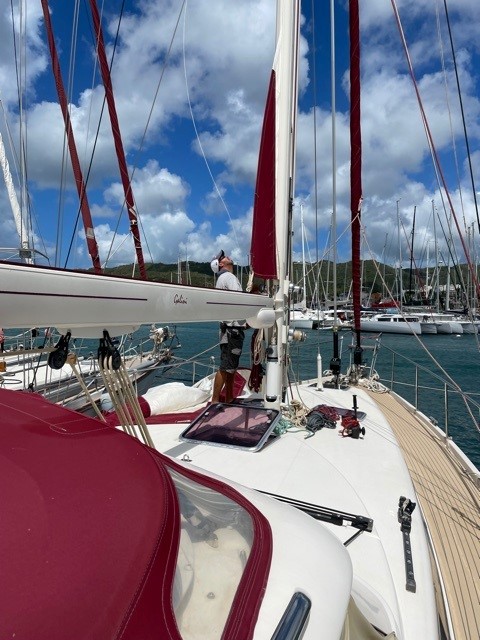 Caraibe marine riggers at work